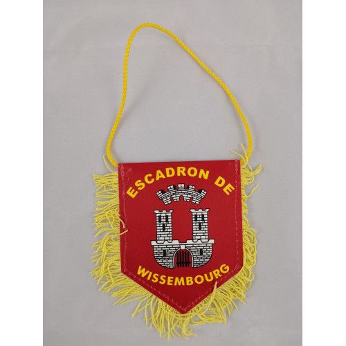 Mini fanion d'échange 8 x 12 cm avec franges et cordeliere