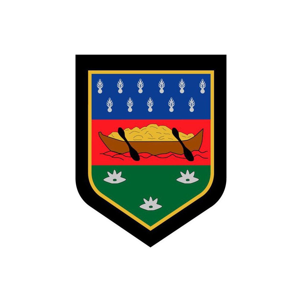  Ecusson de Bras Brode Gendarmerie Departementale Guyanne