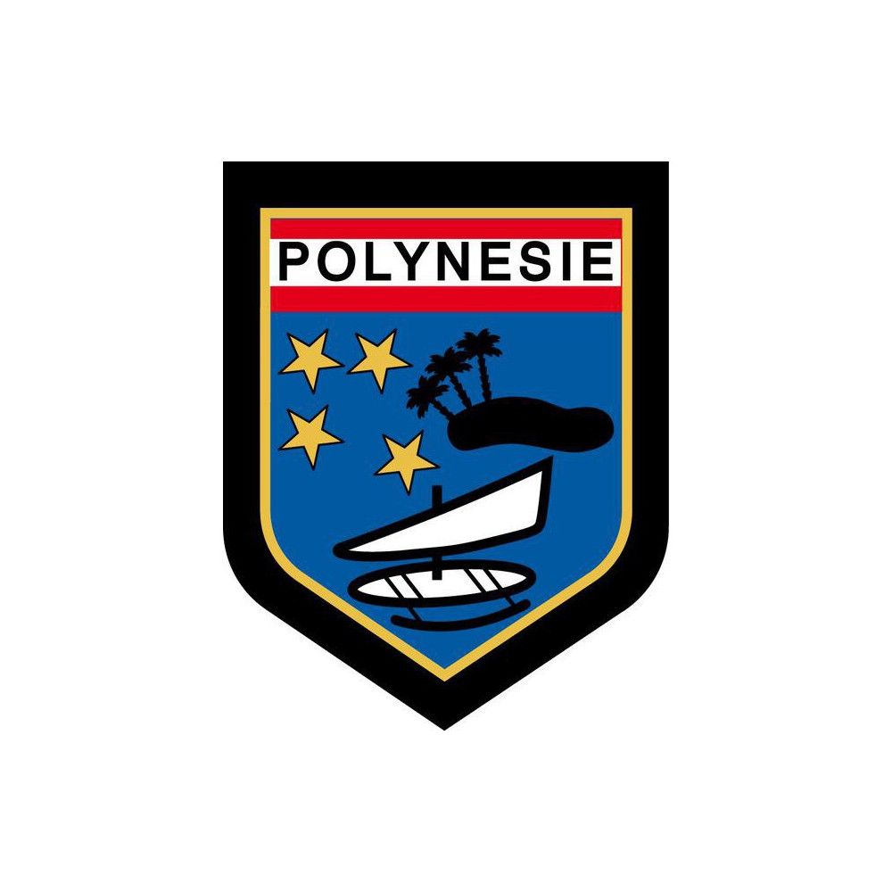  Ecusson de Bras Brode Gendarmerie Departementale Polynesie Française