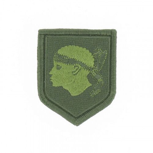 Ecusson de Bras Brode Gendarmerie Departemetale Corse Basse Visibilite Vert
