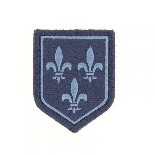 Ecusson de Bras Brode Gendarmerie Departemetale Ile de France Basse Visibilite Bleu