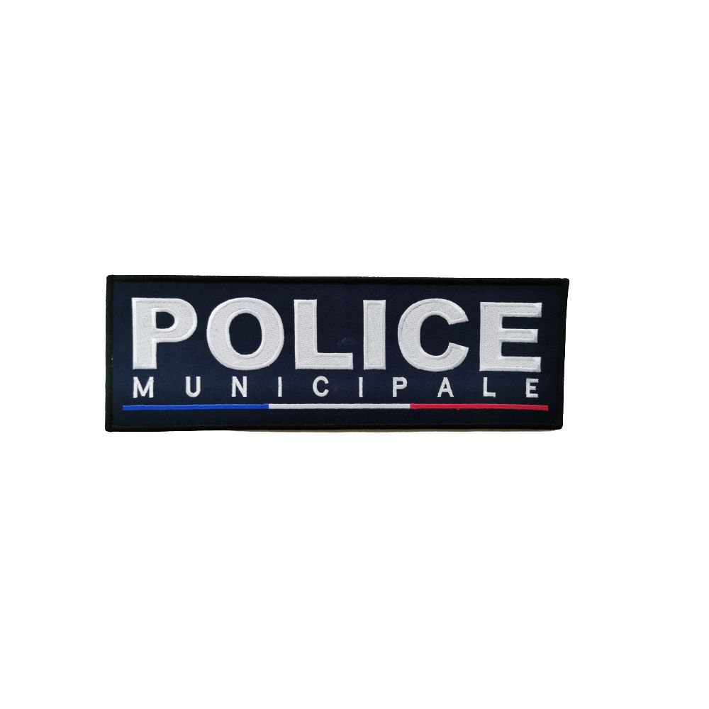 Jeu de bande Police Municipale brodé France
