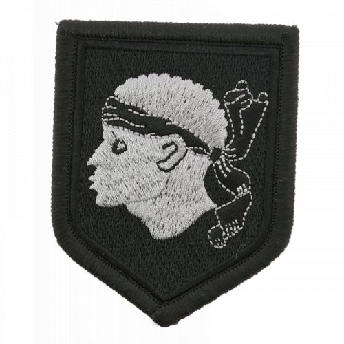 Ecusson de Bras Brode Gendarmerie Departementale Corse Basse Visibilite Noir