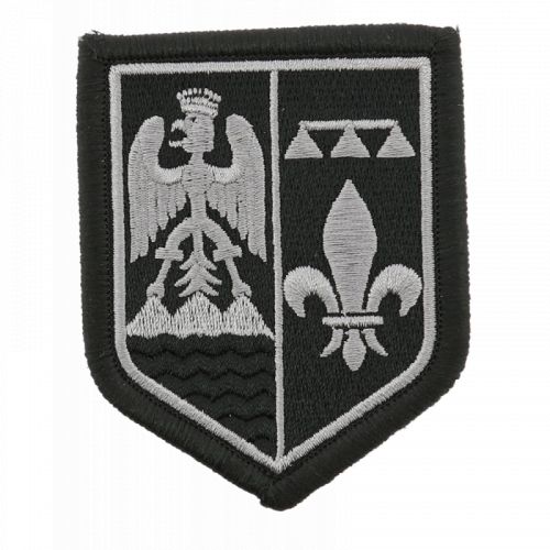 Ecusson de Bras Brode Gendarmerie Departementale PACA Basse Visibilite Noir