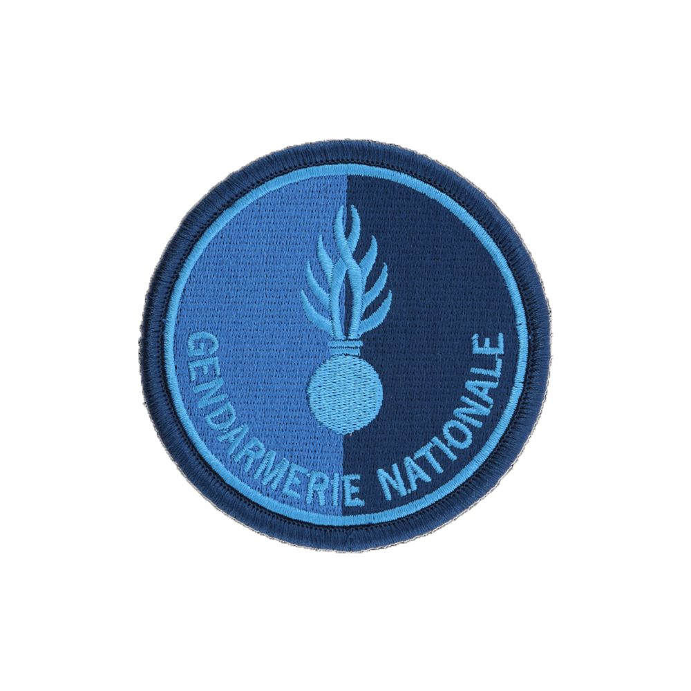Ecusson de bras brode Gendarmerie Nationale basse visibilite bleu Ecusson de bras brode Gendarmerie Nationale basse visibilite bleu