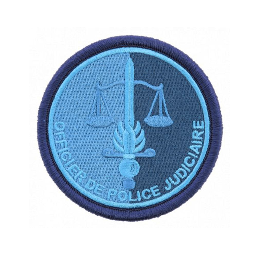 Ecusson de bras Gendarmerie OPJ basse visibilite bleu