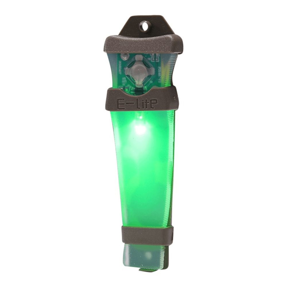 Lampe clignotante velcro E-Lite verte - Defcon 5