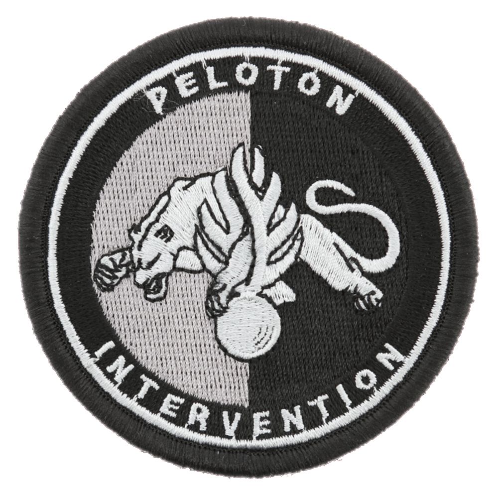 Ecusson de bras brode Gendarmerie Mobile Peloton Intervention noir