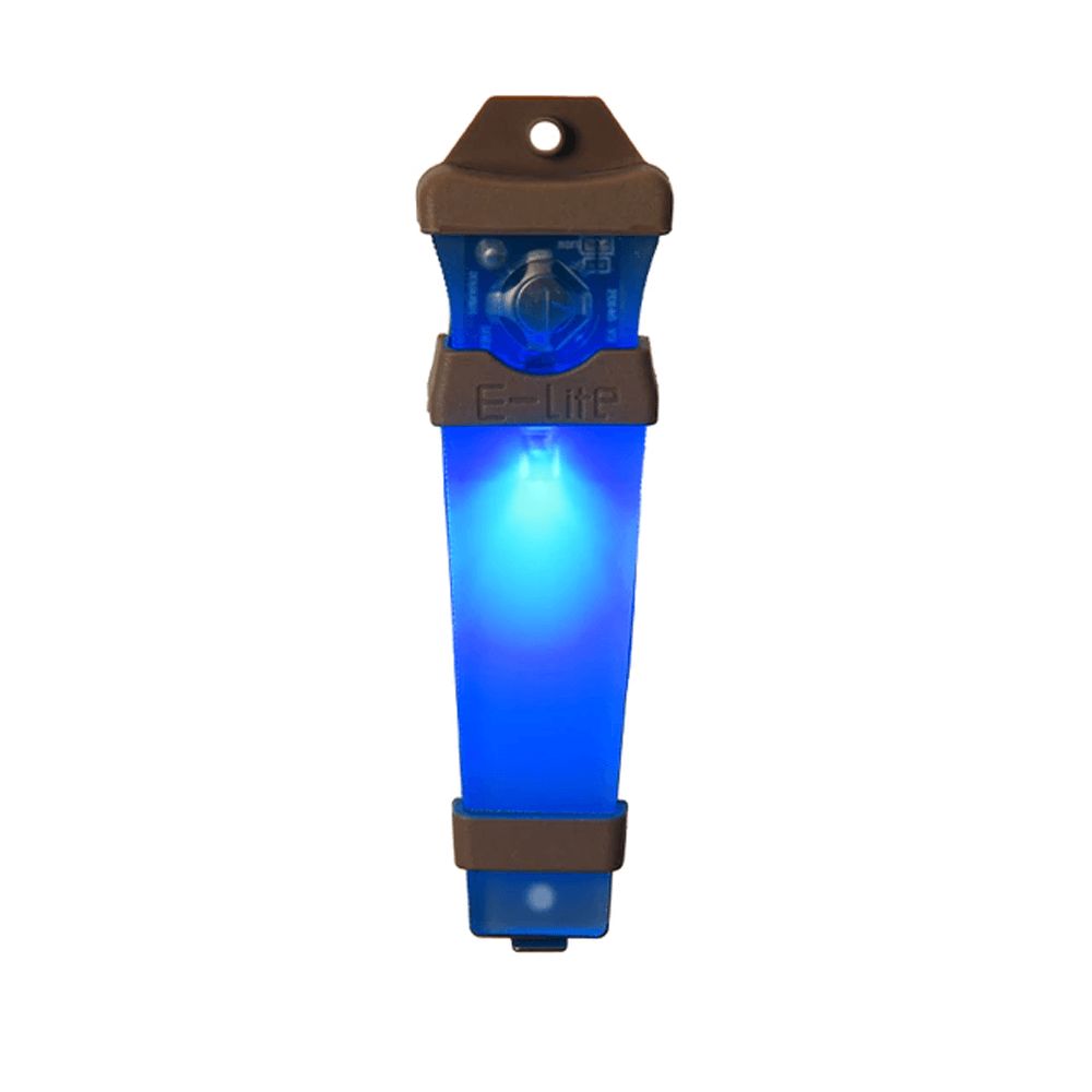 Lampe clignotante velcro E-Lite bleu - Defcon 5