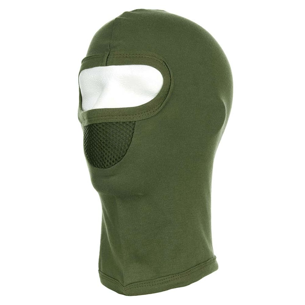 Cagoule 1 trou avec masque vert OD - Fostex Garments