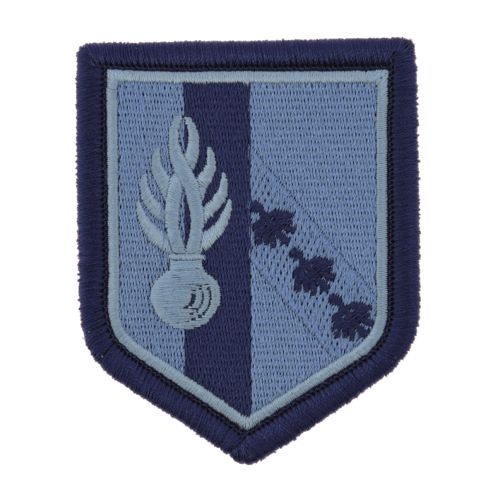Ecusson de Bras Brode Zone de defense de Metz BV Bleu 