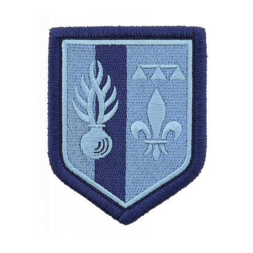 Ecusson de Bras Brode Zone de defense de Marseille BV Bleu