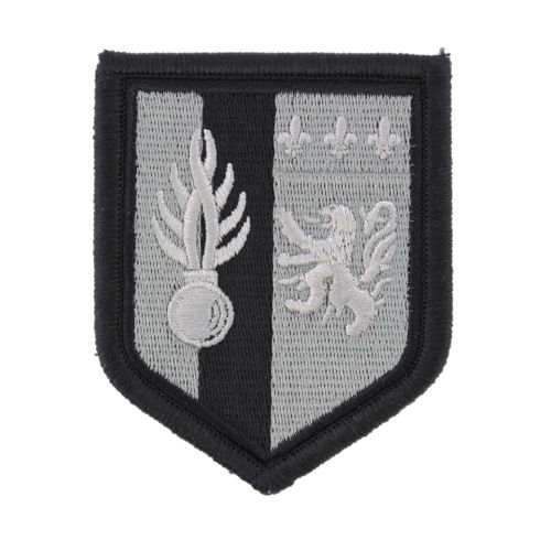 Ecusson de Bras Brode Zone de defense de Lyon BV Noir
