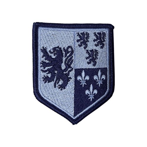 Ecusson de bras brode Nord-Pas-De-Calais-Picardie basse visibilite bleu