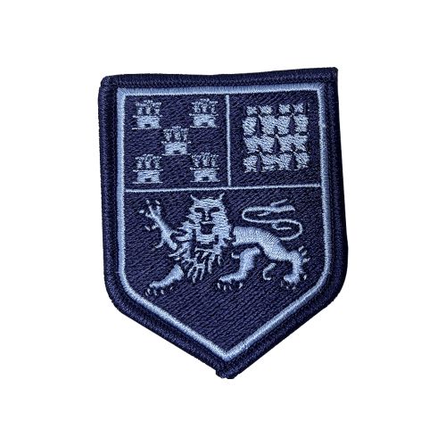Ecusson de bras brode Aquitaine Limousin Poitou-Charentes basse visibilite bleu
