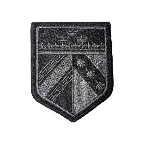 Ecusson de bras brode Alsace Champagne-Ardenne Lorraine basse visibilite noir