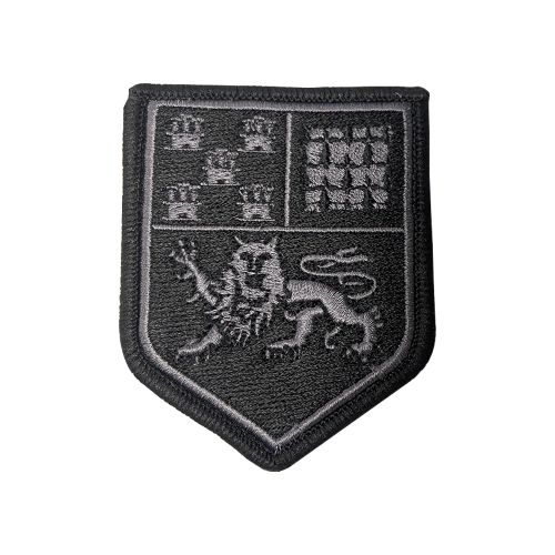 Ecusson de bras brode Aquitaine Limousin Poitou-Charentes basse visibilite noir