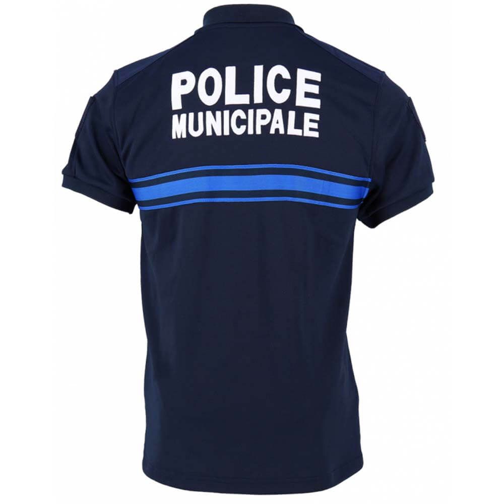 Polo zip manches courtes double face Police Municipale - DMB Uniforme