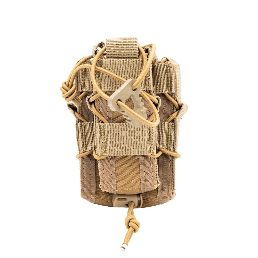 Porte chargeur simple mixte 9mm / 223/M4 coyote - ADN Tactical Porte chargeur simple mixte 9mm / 223/M4 coyote - ADN Tactical