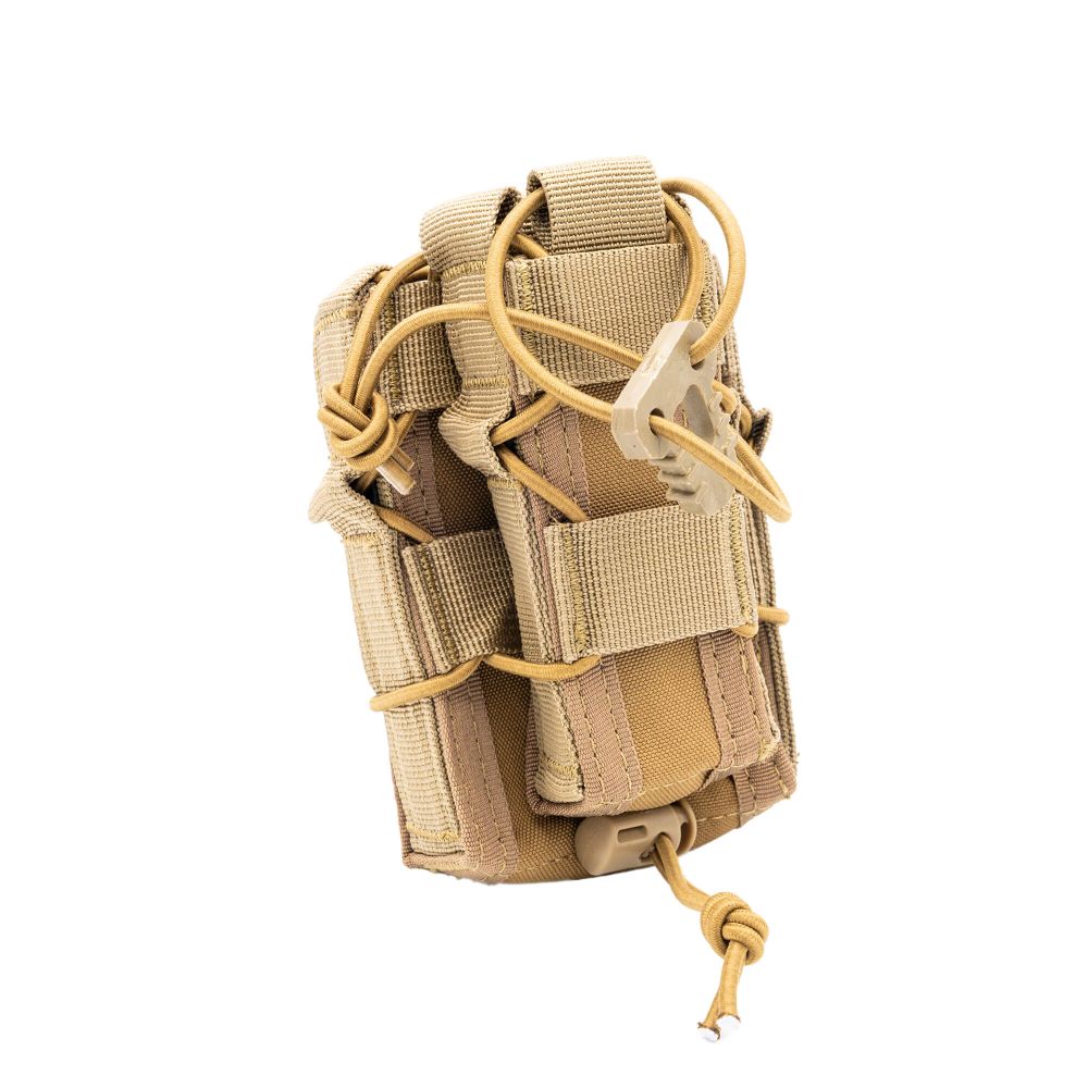 Porte chargeur simple mixte 9mm / 223/M4 coyote - ADN Tactical Porte chargeur simple mixte 9mm / 223/M4 coyote - ADN Tactical