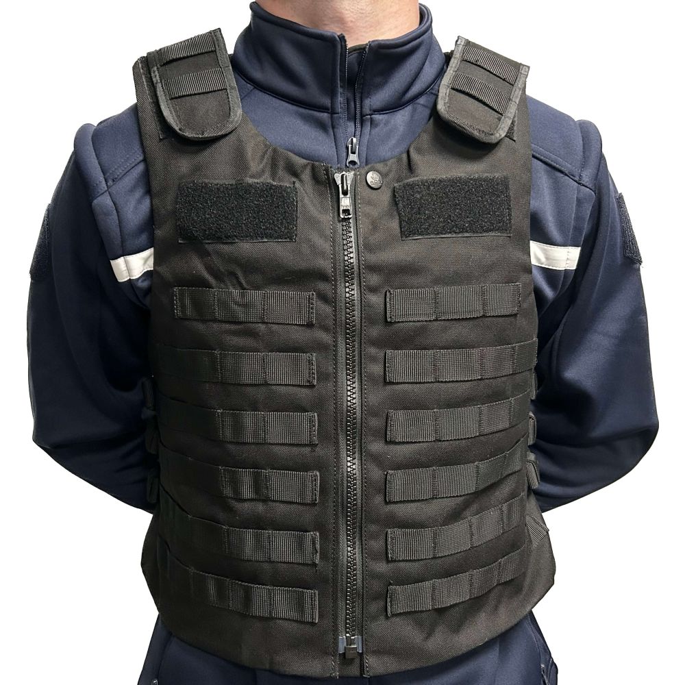 Plaque velcro / support auto-agrippant MOLLE pour Gilet tactique Noir -  Pièces et accessoires de sacs tactiques et défense (4830947)