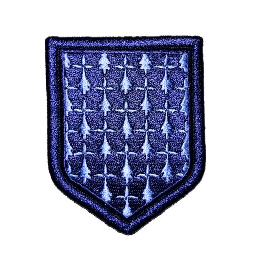 Ecusson de Bras Brode Gendarmerie Departementale Bretagne Basse Visibilite Bleu