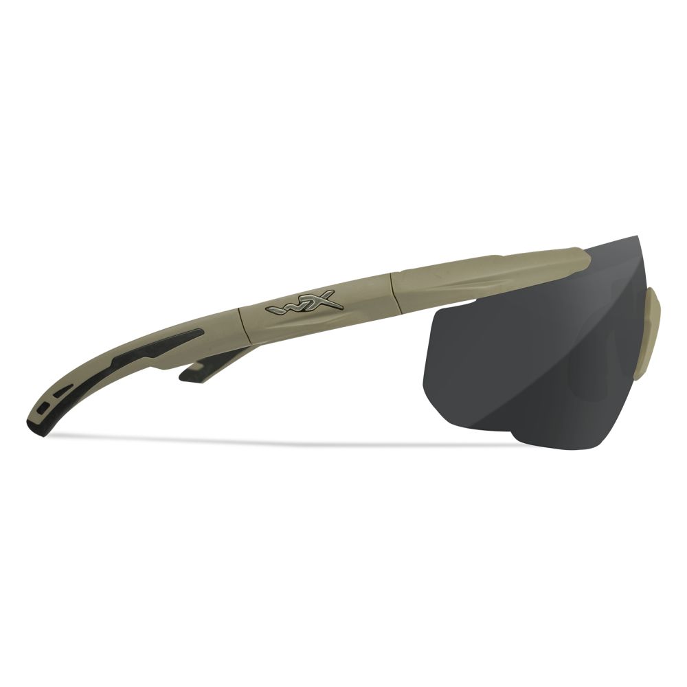 Kit lunettes Saber Advanced coyote verres fumés, clairs et oranges - Wiley X
