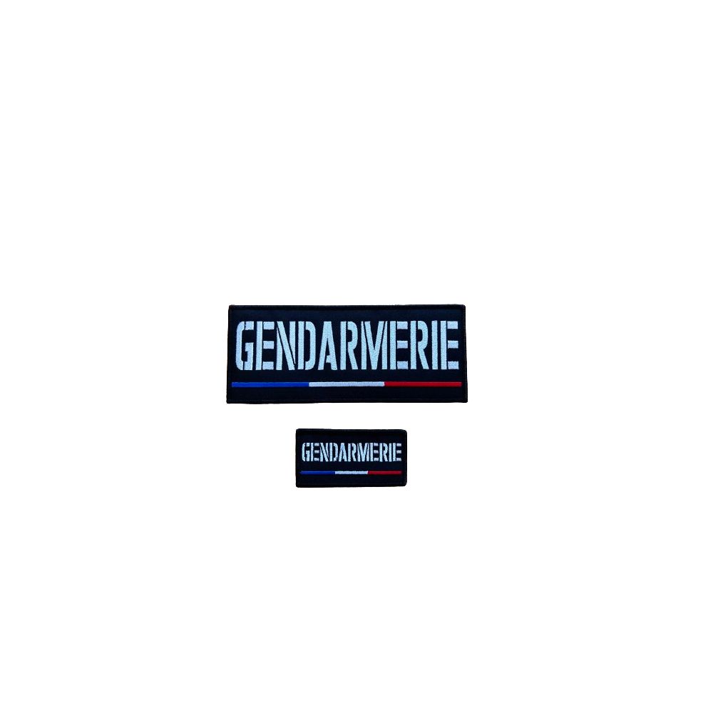 Jeu de bandes brodées Gendarmerie France pour la housse Tac ADN Tactical