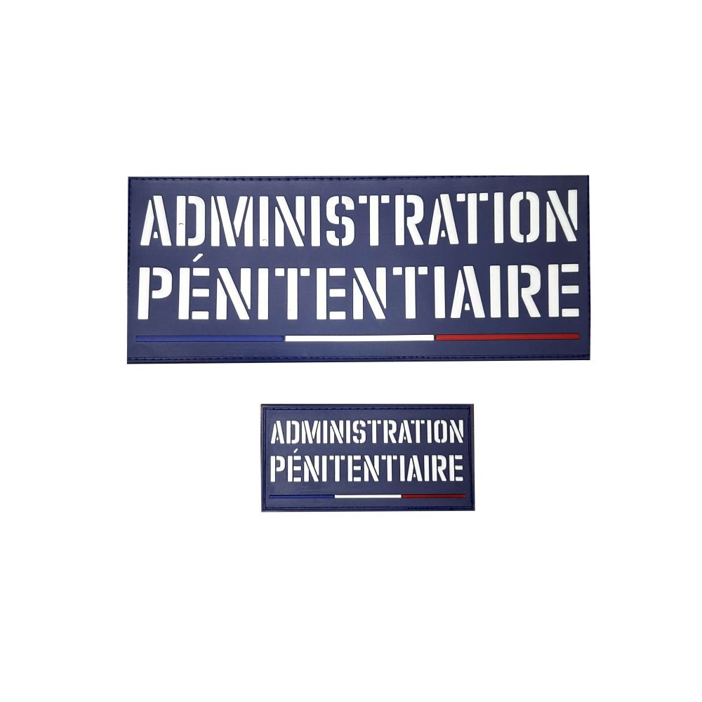 Jeu de bandes PVC Administration Pénitentiaire France pour Housse Tac