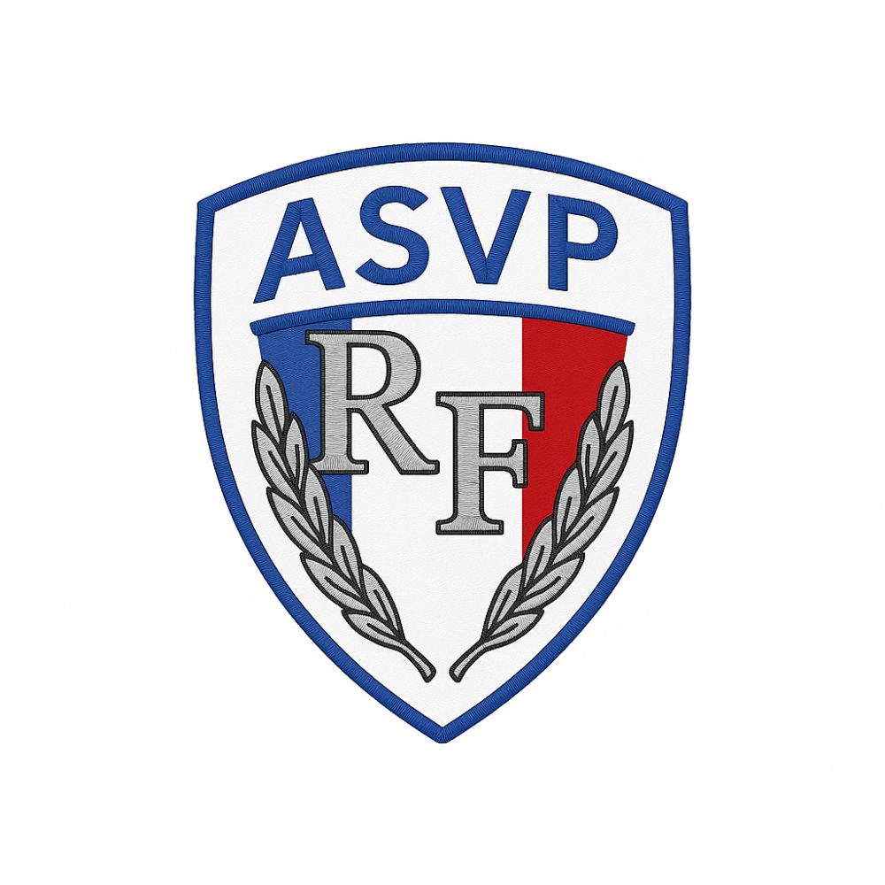 Ecusson de bras brodée ASVP Ecusson de bras brodée ASVP