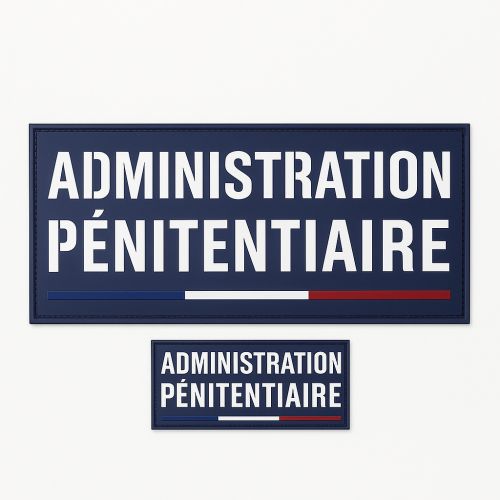 Jeu de bandes PVC Administration Pénitentiaire France pour Housse Tac