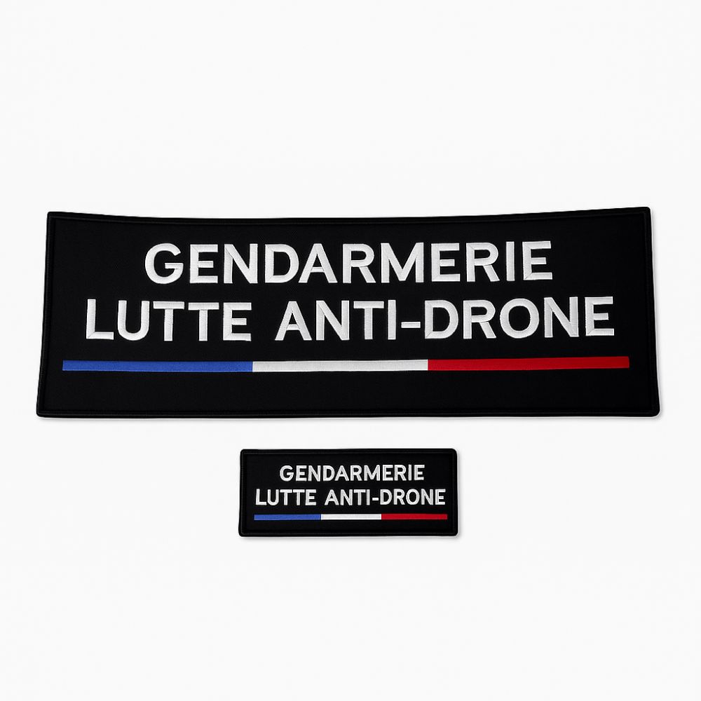 Jeu de bandes brodées Gendarmerie Lutte Anti Drone