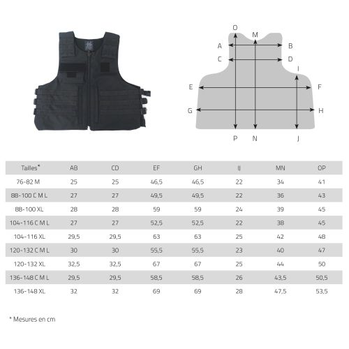 Housse de gilet pare balles attaches molle type GK - Patrol