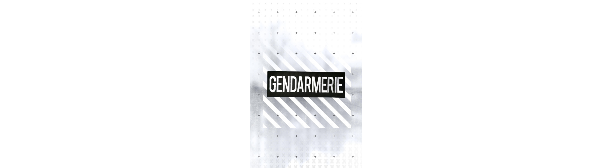 Bande Gendarmerie noire basse visibilité - AMG Pro